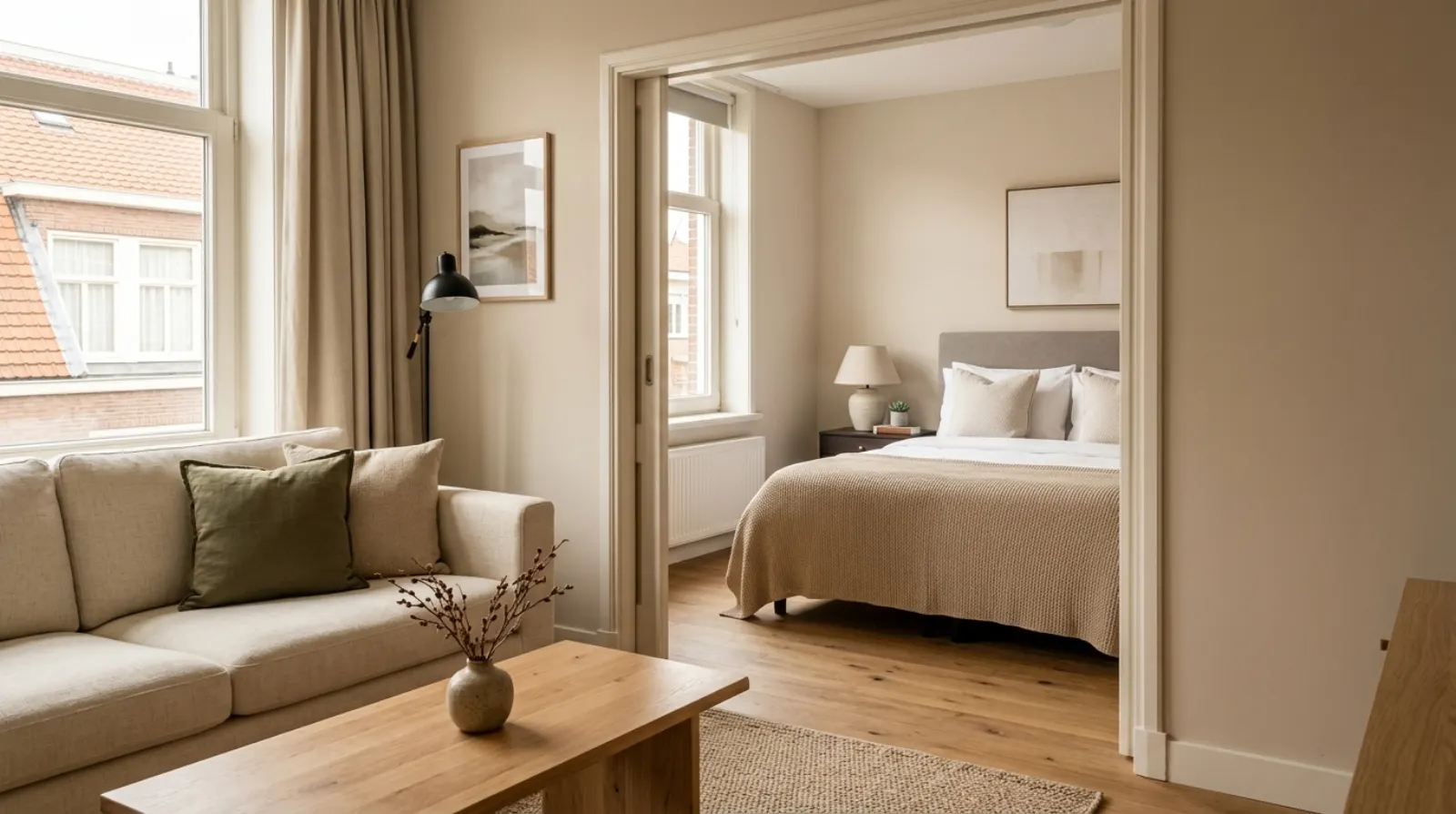 Ingerichte short-stay woning klaar voor de volgende gast